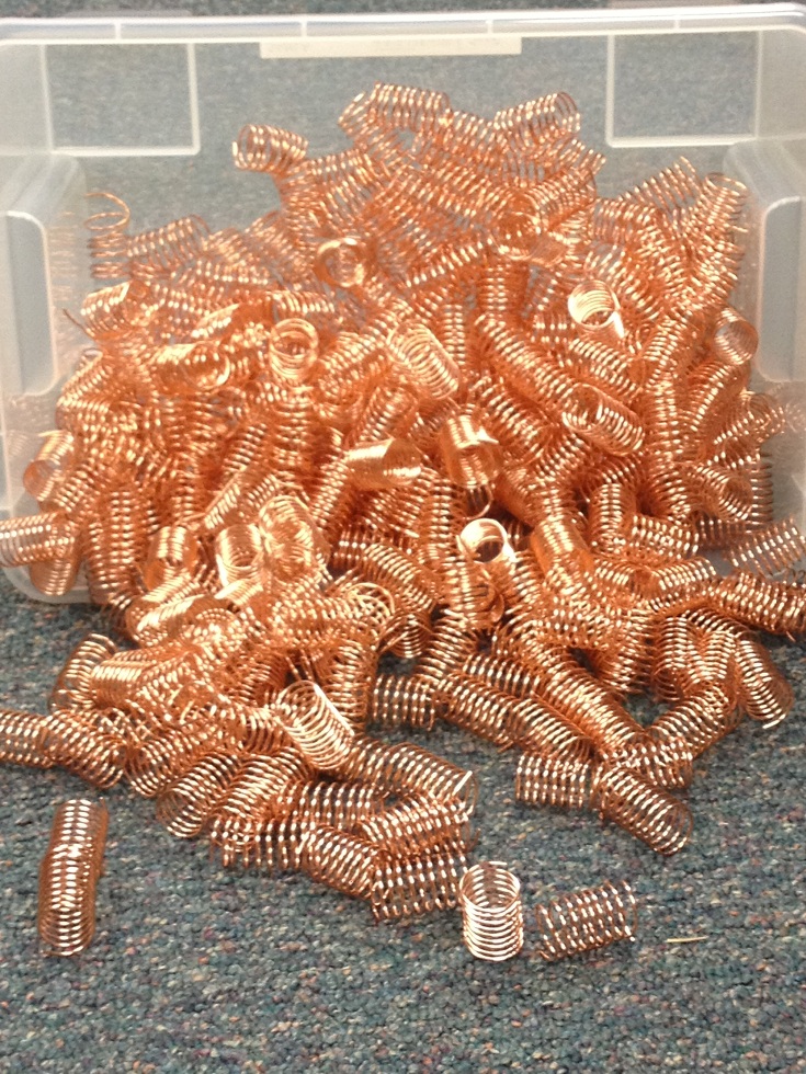 The Result: Lots of copper coils.